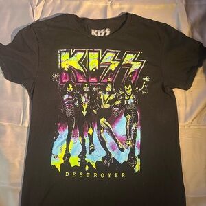 Kiss Black Destroyer Graphic Tee